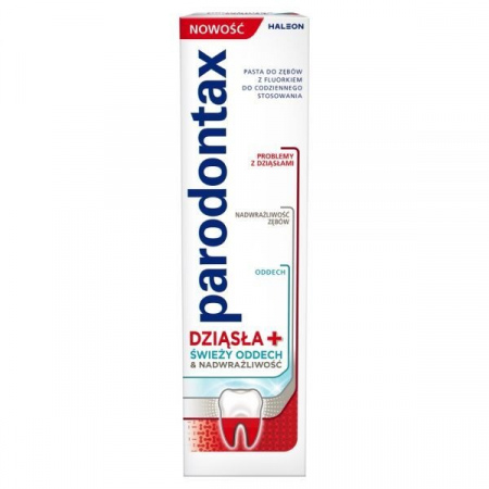 Pasta do zębów Parodontax Dziąsła + Świeży oddech i Nadwrażliwość 75 ml
