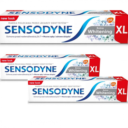 Pasta do zębów Sensodyne Daily Whitening XL 100 ml x 3 sztuki