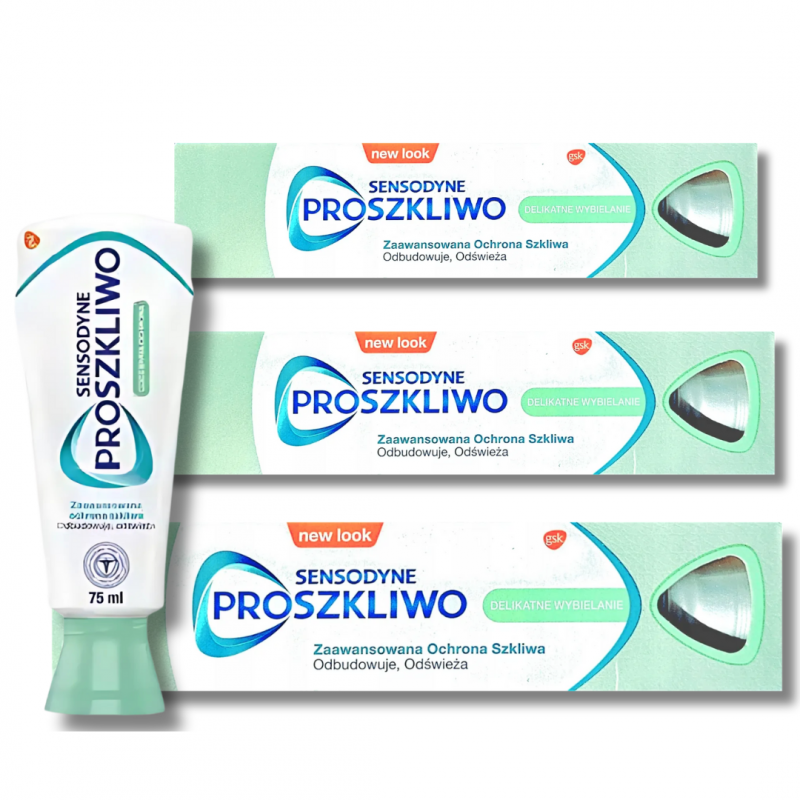 Pasta do zębów Sensodyne ProSzkliwo delikatne wybielanie 75 ml x 3 sztuki
