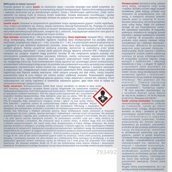 Pasta na myszy i szczury Bros 1 kg