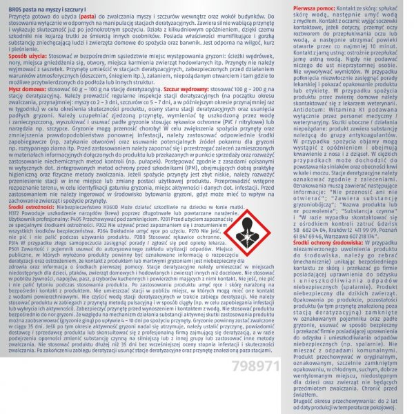 Pasta na myszy i szczury Bros 150 g