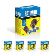 Pasta na myszy i szczury Ratimor Brodifacoum karton 150 g x 5 sztuk