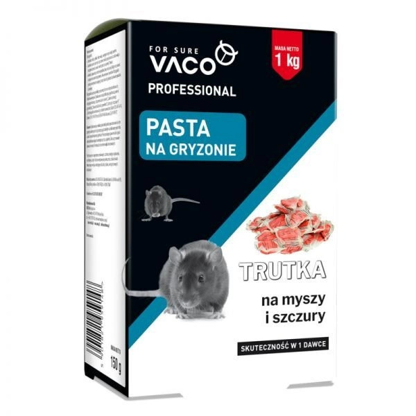 Opakowanie pasty na myszy i szczury Vaco Professional 1 kg