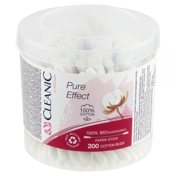 Patyczki higieniczne  Cleanic Pure Effect (200 sztuk)