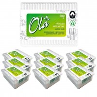 Patyczki higieniczne Ola biodegradowalne papierowe (300 sztuk) x 10 sztuk