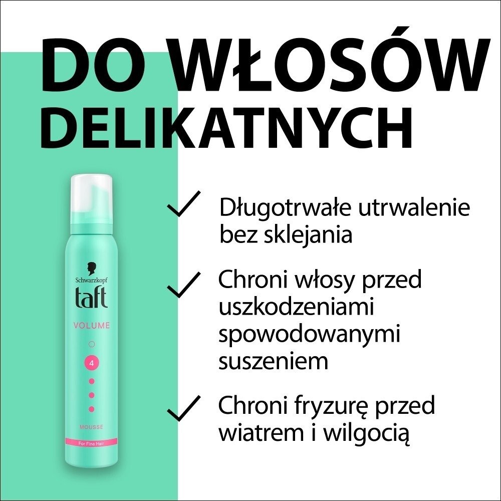 Pianka do włosów Taft Volume Ultra Strong 200 ml