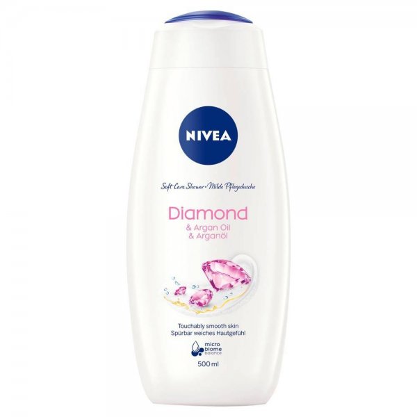 Pielegnujący żel pod prysznic Nivea Care & Diamond 500 ml x 3 sztuki