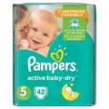 Pieluchy Pampers Active Baby-Dry 5 Junior (42 sztuki)
