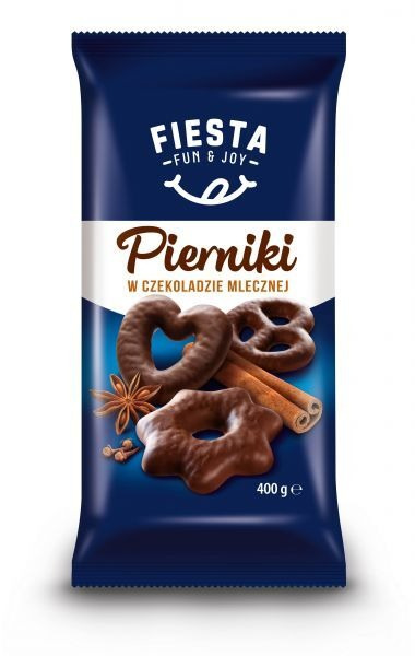 Pierniki w czekoladzie mlecznej Fiesta 400 g