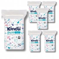 Płatki dla niemowląt Cleanic Kindii Baby Sensitive (60 sztuk) x 6 opakowań