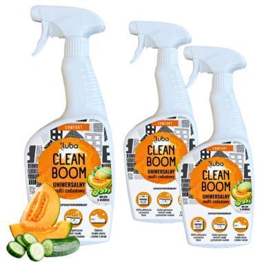 Płyn do czyszczenia Luba Comfort Clean Boom uniwersalny melon i ogórek 600 ml x 3 opakowania