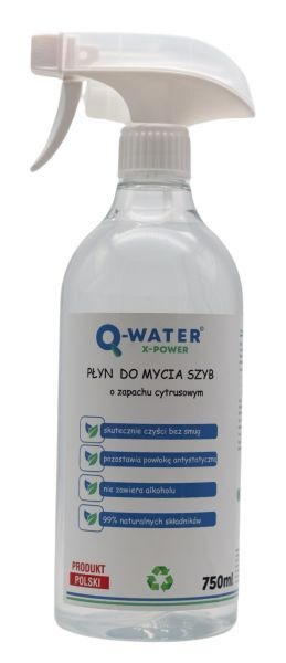 Płyn do mycia szyb z zapachu cytrusowym Q-Water X-Power 500 ml