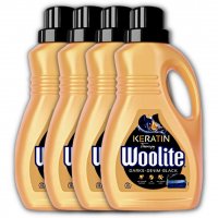 Płyn do prania Woolite Keratin Therapy ciemne kolory 0,9 l (15 prań) x 4 sztuki