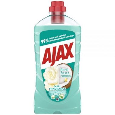 Płyn uniwersalny Ajax Dual Fragrance Gardenia zmieniająca się w Kokos 1 l