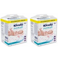 Podkłady dla niemowląt Kindii pure & soft (30 sztuk) x 2 opakowania