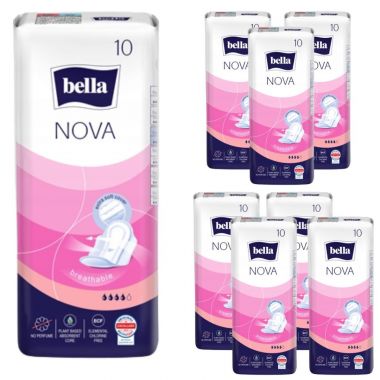 Podpaski Bella Nova (10 sztuk) x 8 opakowań