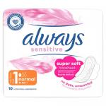 Podpaski higieniczne Always Sensitive Ultra Normal Plus (10 sztuk)