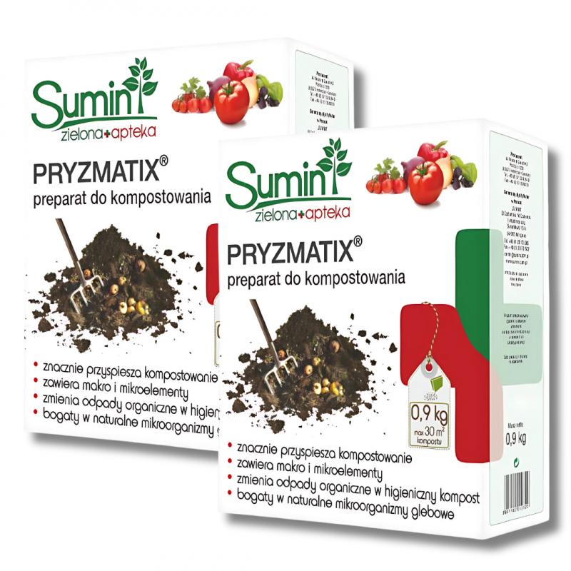 Preparat do kompostowania Pryzmatix Sumin 0,9 kg x 2 opakowania