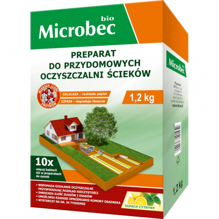 Preparat do przydomowych oczyszczalni ścieków Microbec Bio 1,2 kg