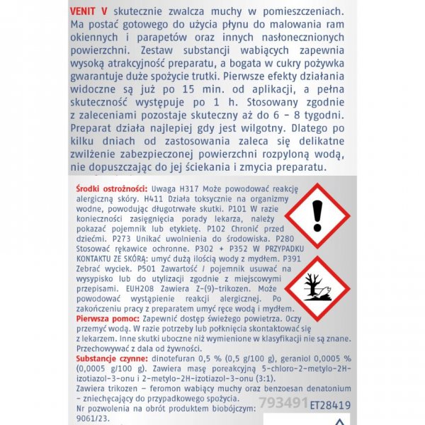 Preparat na muchy Venit 400 ml