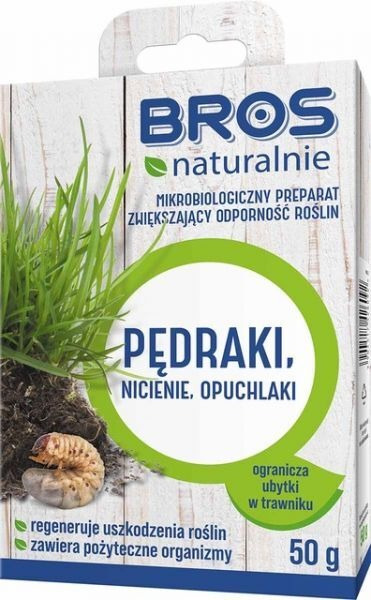 Preparat na pędraki, nicienie, opuchlaki Bros naturalnie 50 g