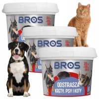 Preparat odstraszający krety, psy, koty Bros (350 ml+100 ml gratis) x 3 sztuki