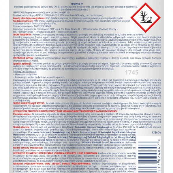 Preparat w karmniku na mrówki ogrodowe Bros Mrówex 2 g x 3 sztuki