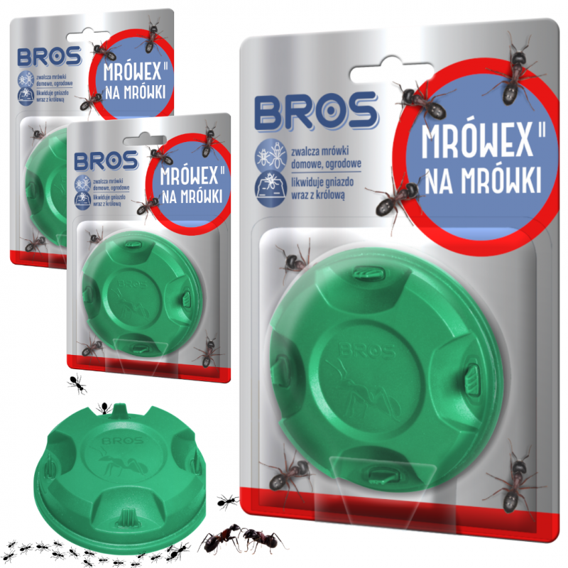 Preparat w karmniku na mrówki ogrodowe Bros Mrówex 2 g x 3 sztuki