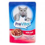 PreVital karma dla kota z cielęciną w sosie saszetka 100 g