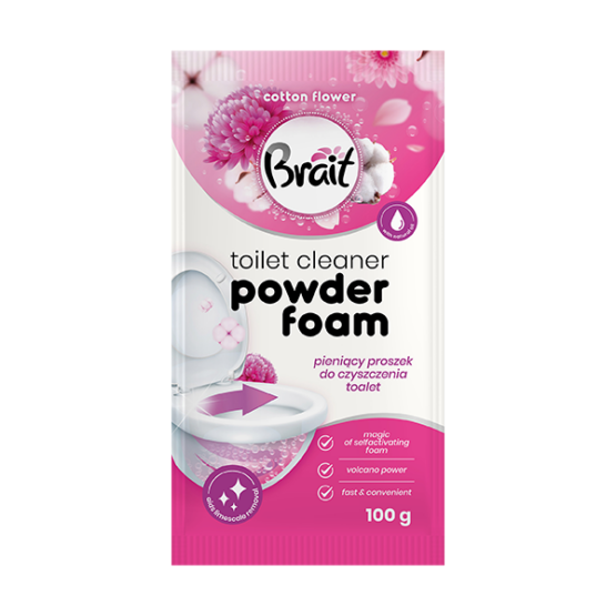 Proszek do czyszczenia toalet Brait cotton flower powder foam 100 g