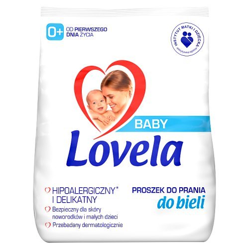 Proszek do prania Lovela Baby Hipoalergiczny do bieli 1,3 kg (13 prań) x 2 sztuki