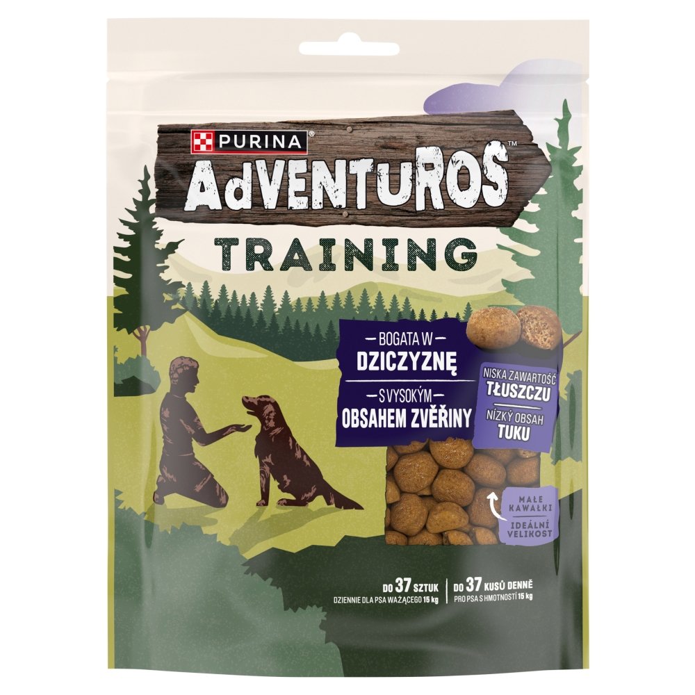 Przysmaki dla psa Purina Adventuros Training  Bogate w dziczyznę 6x115 g