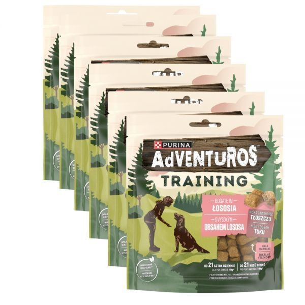 Przysmaki dla psa Purina Adventuros Training  Bogate w Łososia 6x115 g
