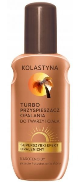 Przyspieszacz opalania turbo super szybki efekt opalenizny Kolastyna 150 ml