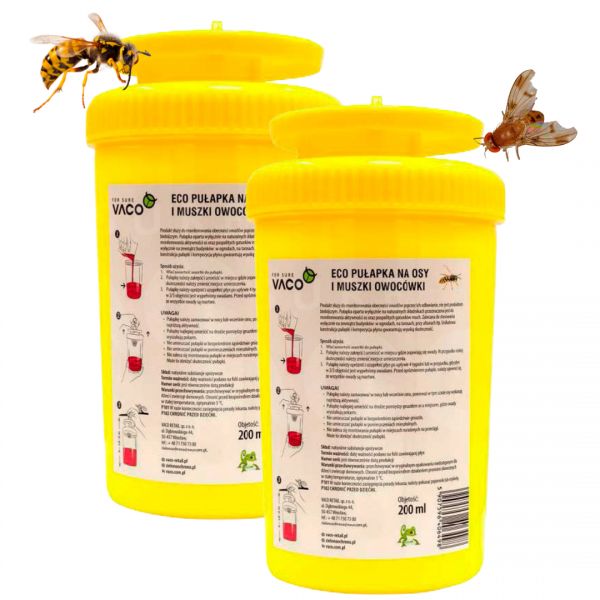 Pułapka Eco na osy i muszki owocówki Vaco 200 ml x 2 sztuki