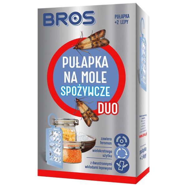 Pułapka na mole spożywcze Duo + 2 wkłady Bros