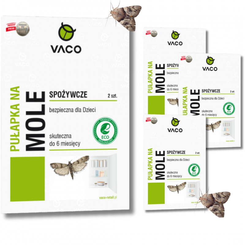 Pułapka na mole spożywcze Vaco (2 sztuki) x 4 opakowania