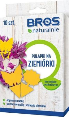 Pułapki na ziemiórki Bros naturalnie, Skuteczna Ochrona Roślin Doniczkowych (10 sztuk)