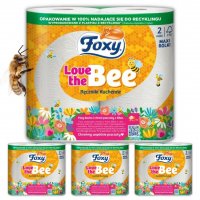 Ręcznik kuchenny Foxy Love the Bee (2 rolki) x 4 opakowania