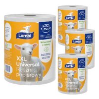 Ręcznik papierowy 2-warstwowy Lambi Universal XXL x 4 sztuki