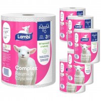 Ręcznik papierowy 3 warstwowy Lambi complex x 6 sztuk