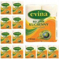 Ręcznik papierowy Evina Soft biały (2 rolki) x 12 opakowań
