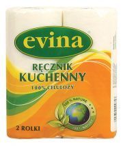 Ręcznik papierowy Evina Soft biały (2 rolki)