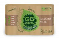 Ręcznik papierowy Go Green 4 warstwowy 51 listków (4 rolki)