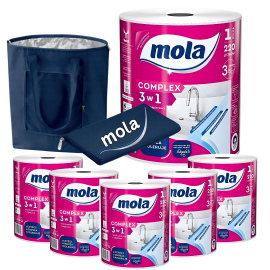 Ręcznik papierowy Mola Complex 3w1 x 6 sztuk + TORBA TERMICZNA MOLA GRATIS