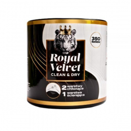 Ręcznik papierowy Royal Velvet Czarny 3 warstwy (350 listków)