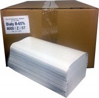 Ręcznik składany biały (4000 sztuk)
