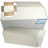 Ręcznik składany ZZ biały celuloza 25x23 (3000 sztuk) Vella