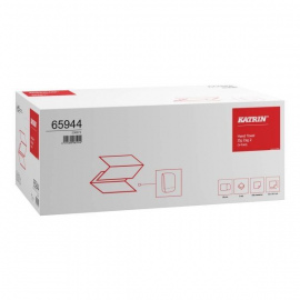 Ręczniki składane ZZ białe Katrin 2-warstwowe (3000 sztuk)