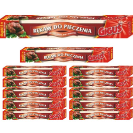 Rękaw do Pieczenia Foliowy Giguś (3 metry) x 12 sztuk